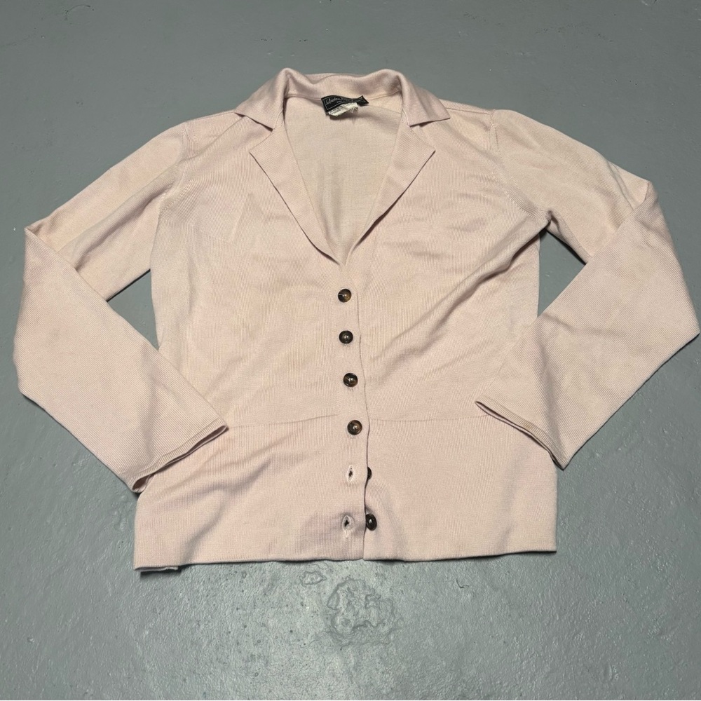 Salvatore Ferragamo Wool pastel pink cardigan sweater size large